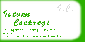 istvan csepregi business card